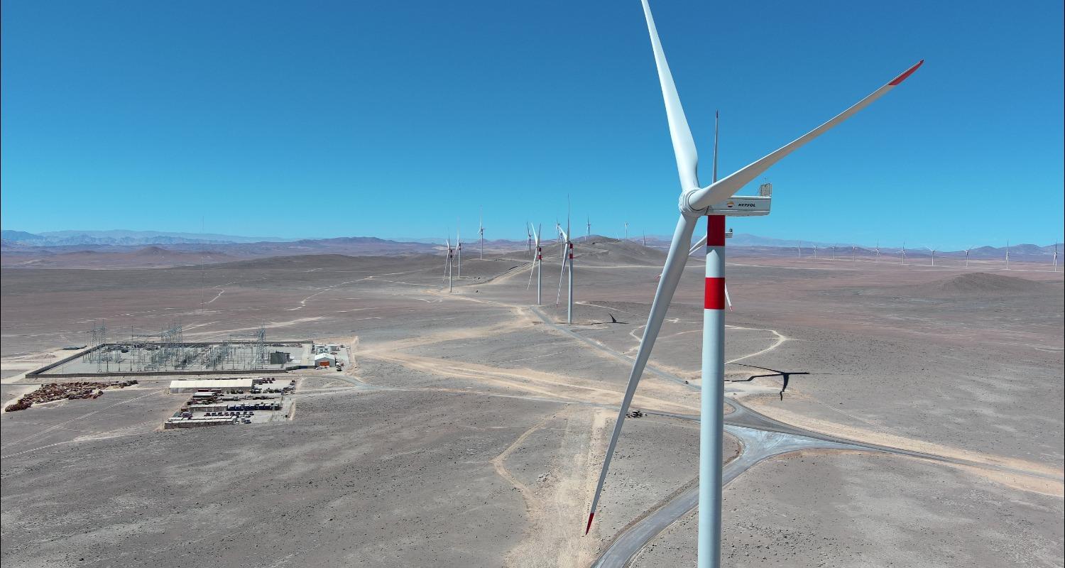 Antofagasta wind farm in Chile