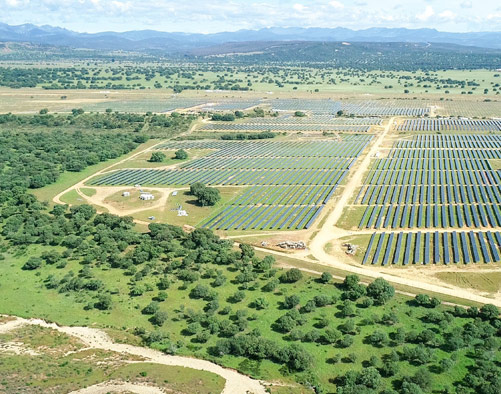 View of the Valdesolar plant