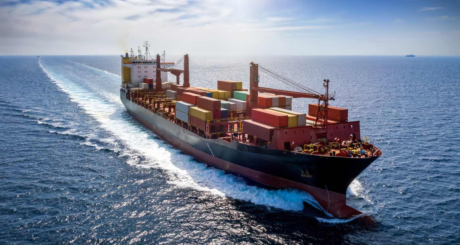 A vessel at sea
