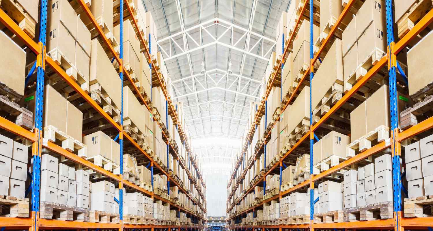 warehouse full of boxes as a sign of product growth