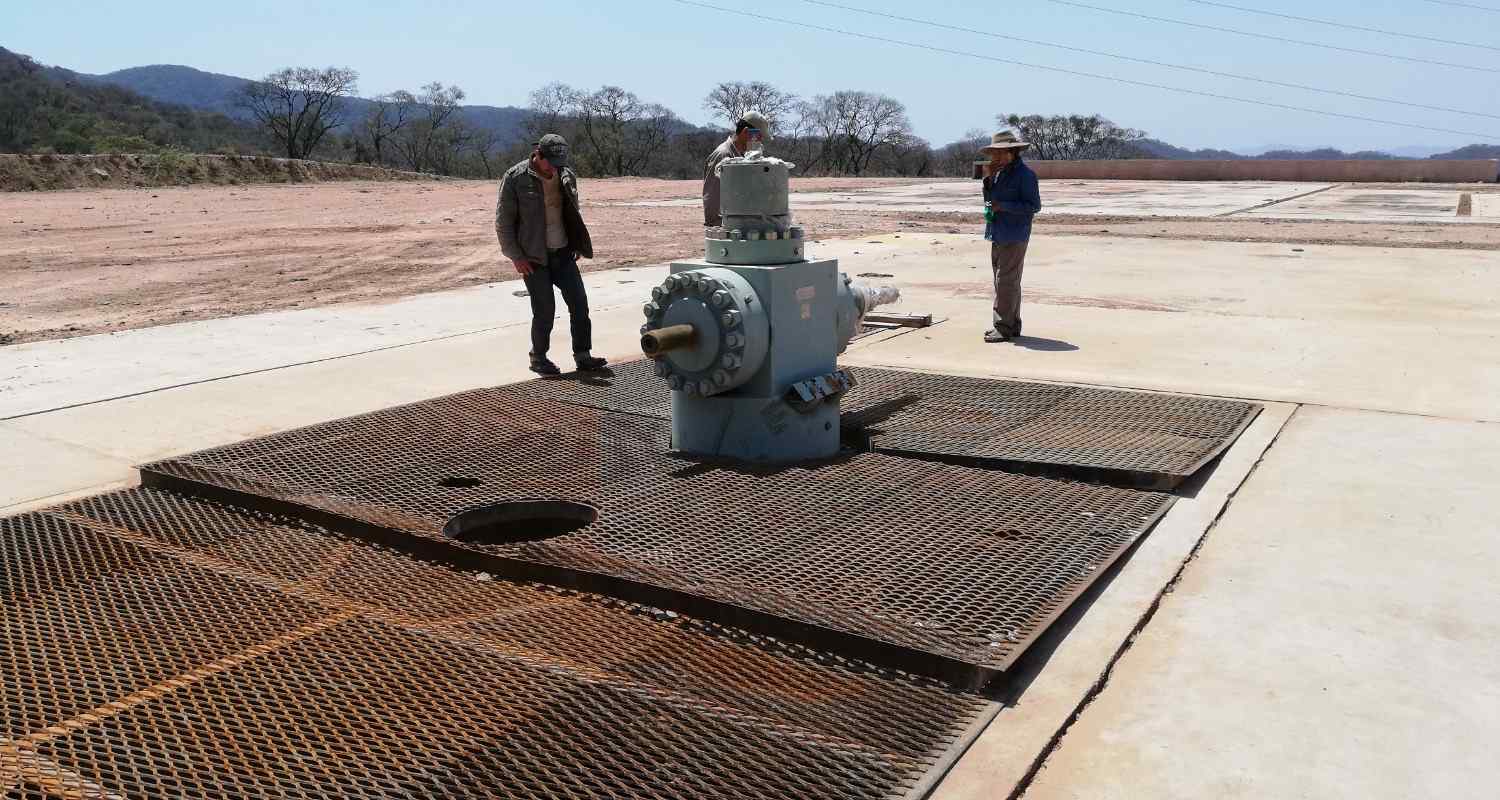 Antigua instalación petrolera del pozo BUY-X2