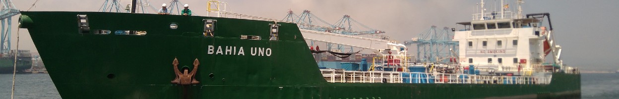 Bahia Uno ship floating at sea