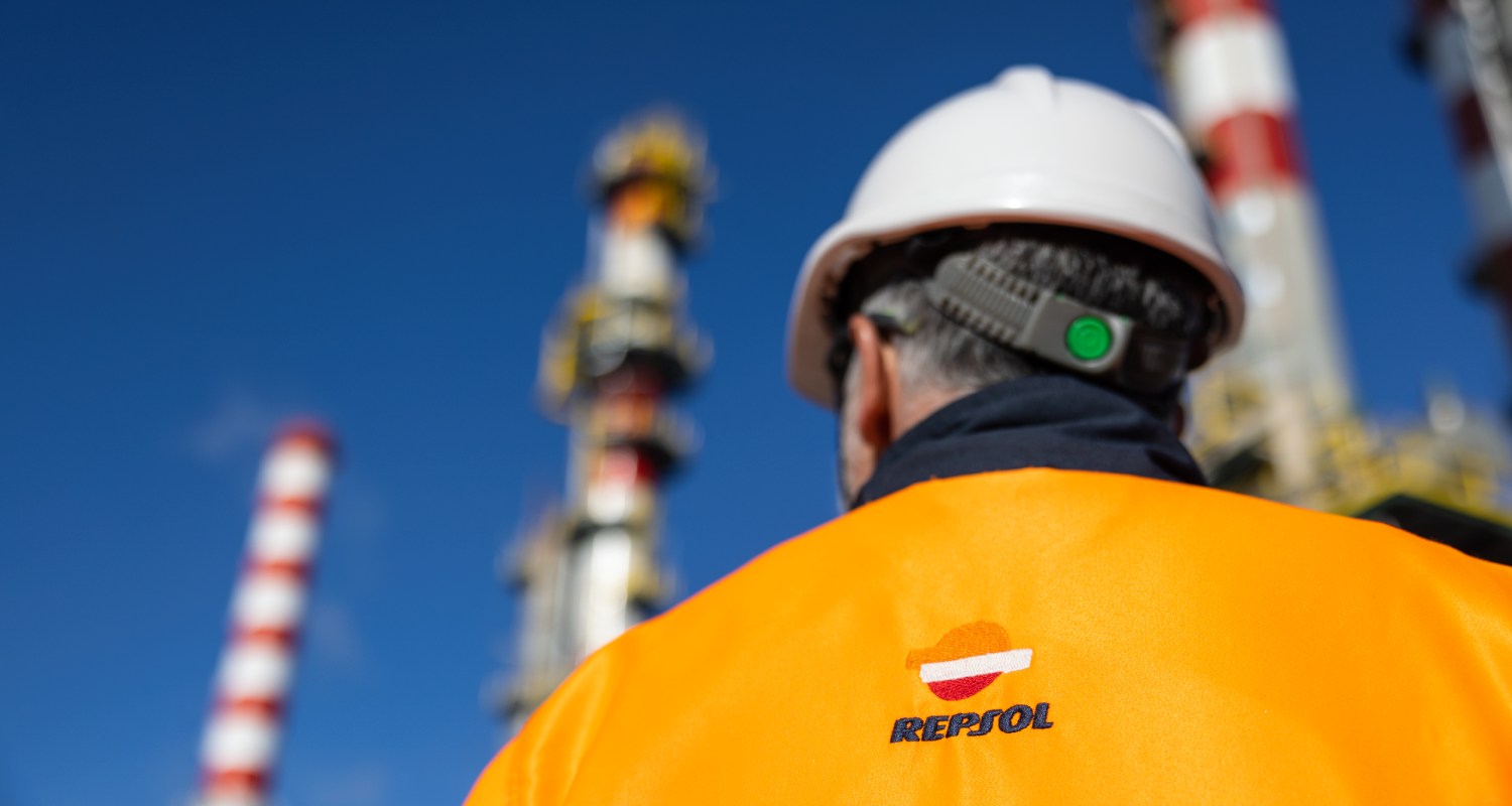 Repsol technician at a facility