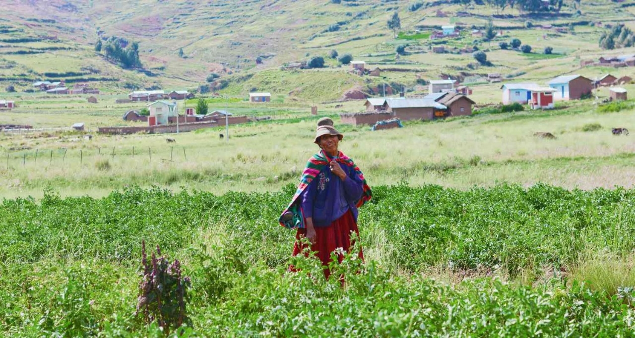 Una mujer de una comunidad indígena