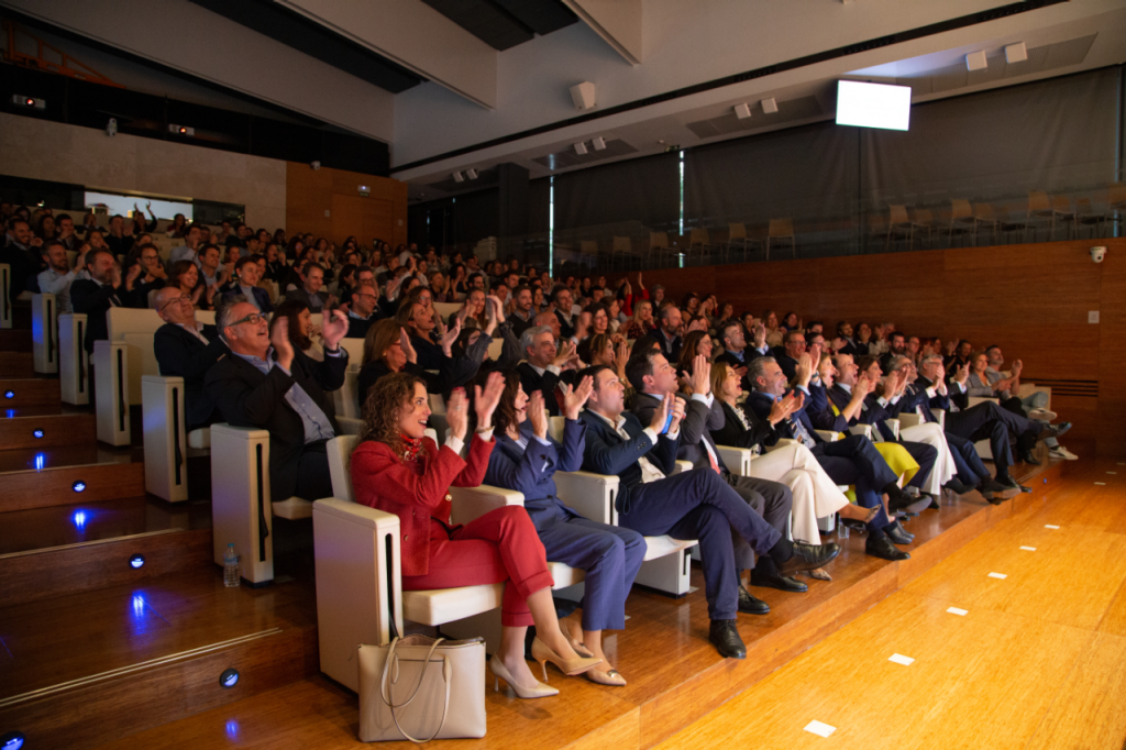 people in an auditorium