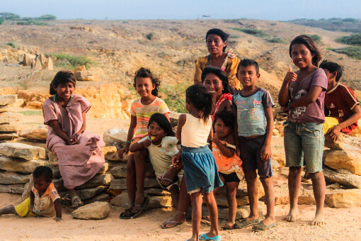 Gente local de La Guajira. Colombia. 