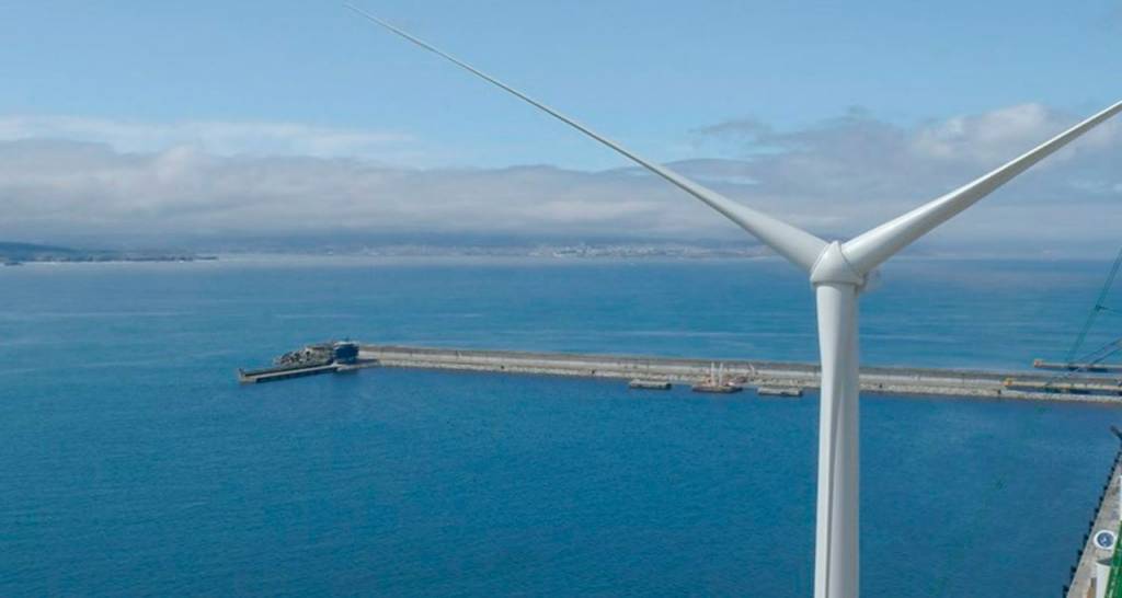 Wind turbine in the sea