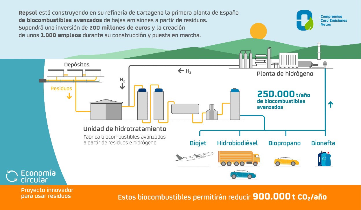 Infografía biocombustibles Cartagena