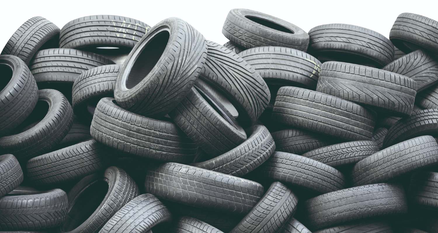 A pile of tires