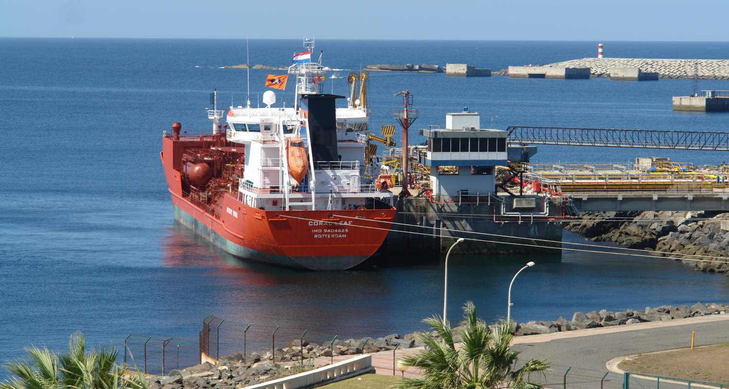 Ship in a port