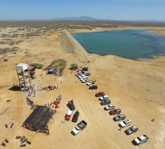 Aerial view of an exploration area