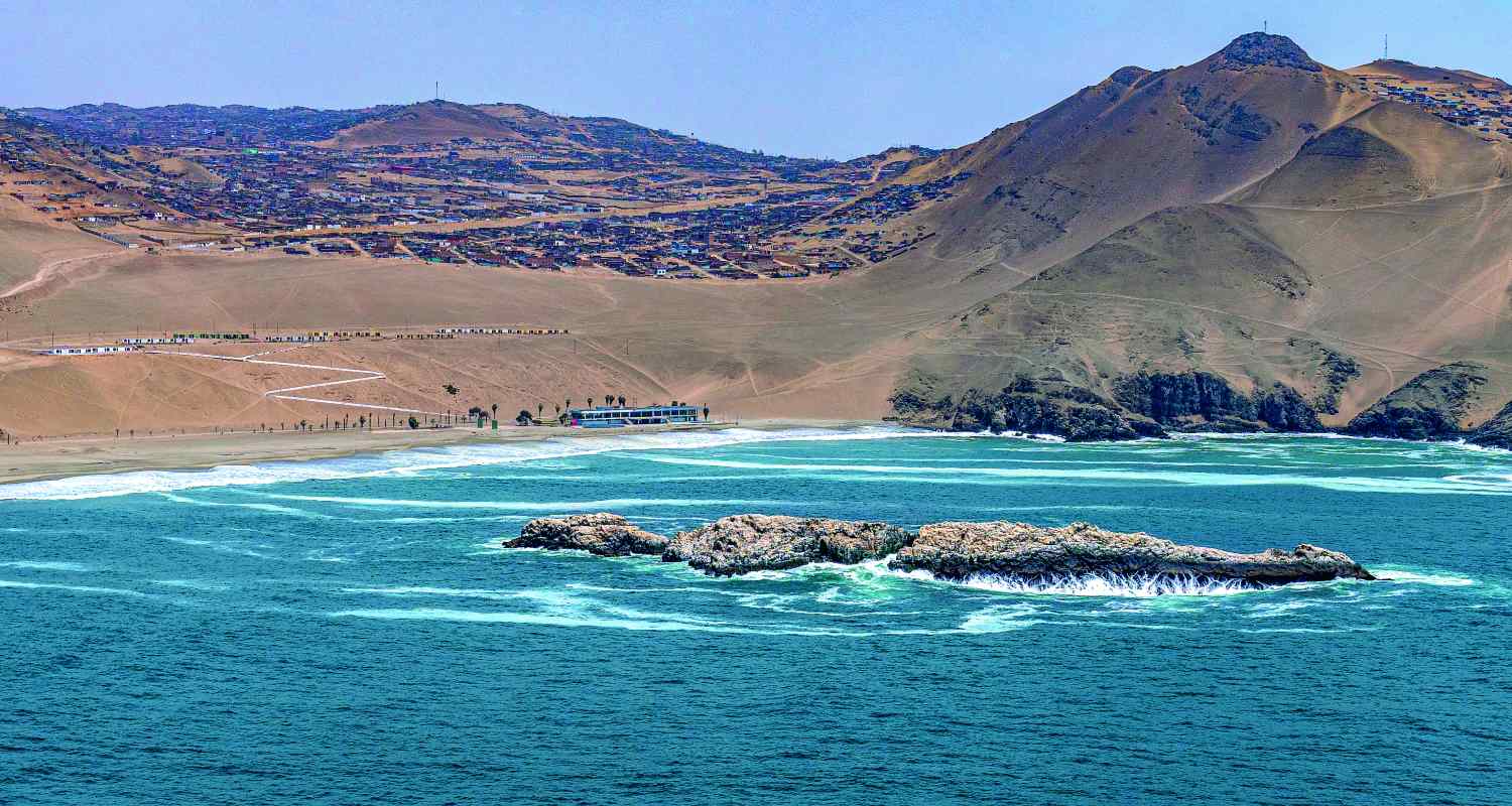 Vista de la playa Hondable en Ancón