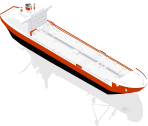 Navio a jusante Navio a jusante